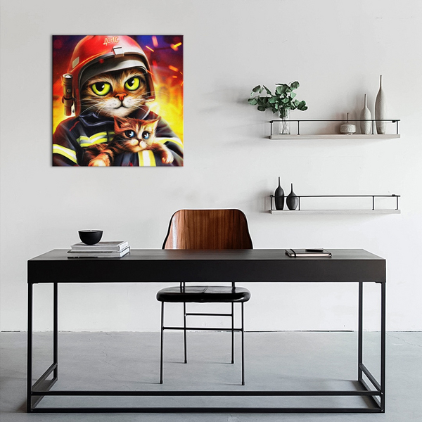 Постер на полотні - Котик ДСНС ©marysha_art
