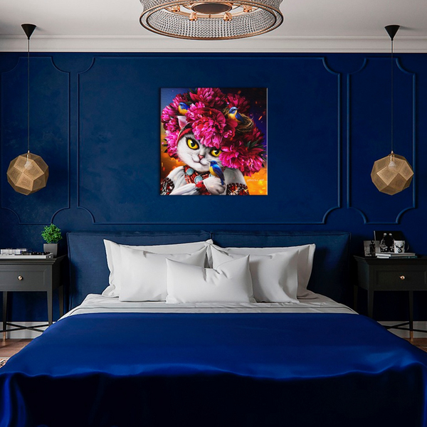 Постер на полотні - Blooming kitty ©marysha_art