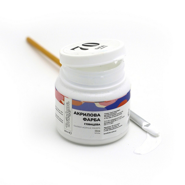 Глянцева 50 мл у баночці - Белая