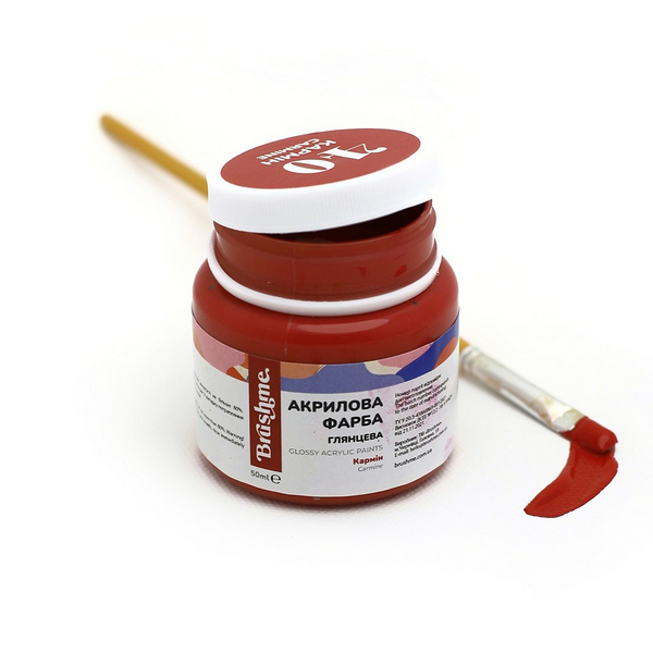 Глянцева 50 мл у баночці - Кармін