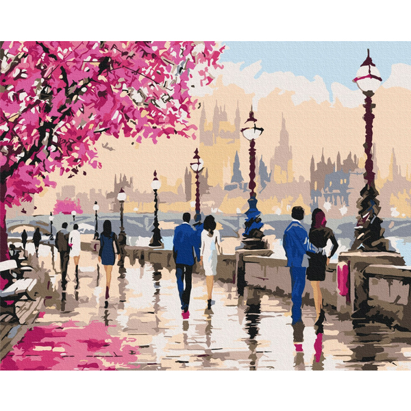 Картина по номерам Преміум картини - Прогулянка романтичним Лондоном