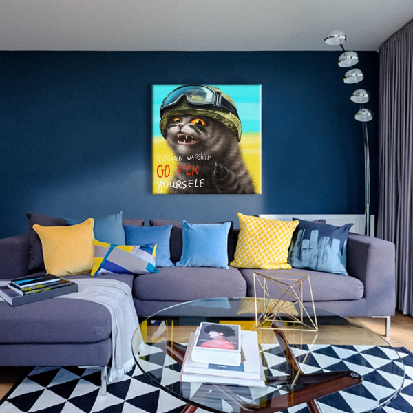 Постер на полотні - Котик з о. Зміїний ©Маріанна Пащук