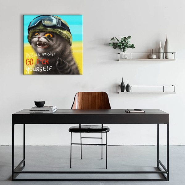 Постер на полотні - Котик з о. Зміїний ©Маріанна Пащук