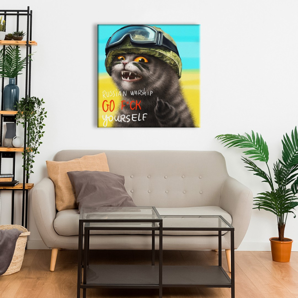 Постер на полотні - Котик з о. Зміїний ©Маріанна Пащук