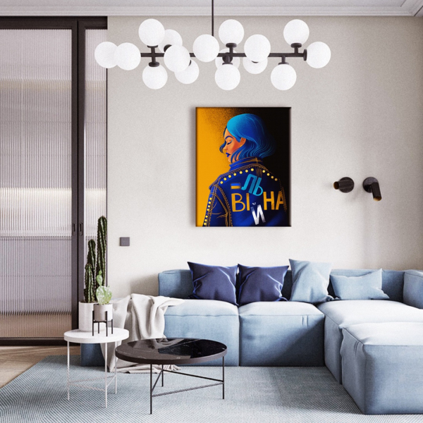 Постер на полотні - Вільна @Поліна Скурихіна