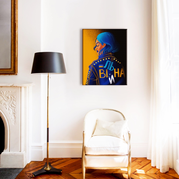 Постер на полотні - Свободная @Полина Скурихина