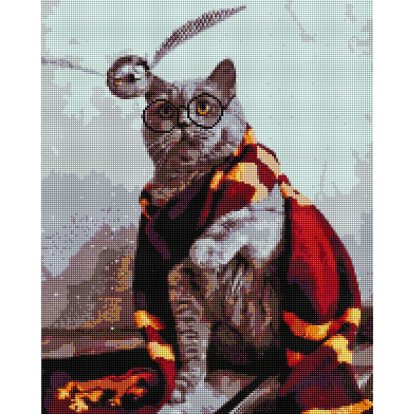 Алмазна мозаїка 40х50 - Котик ловець снітчу