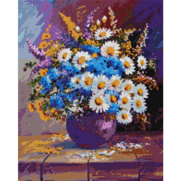 Алмазна мозаїка 40х50 - Волошковий букет