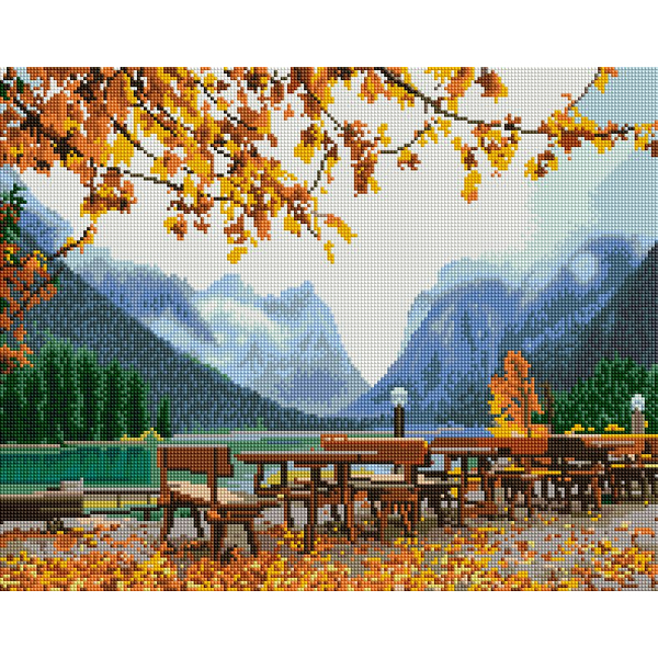 Алмазна мозаїка 40х50 - Осень в горах