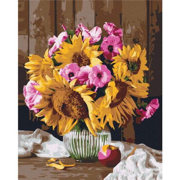 Картина по номерам Преміум картини - Дачний букет