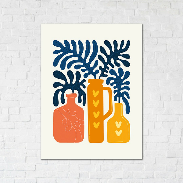 Постер на полотні - Абстрактні квіти