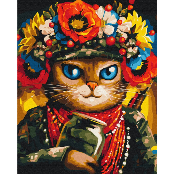 Картина по номерам Тварини, птахи та риби - Defender Cat ©Marianna Pashchuk