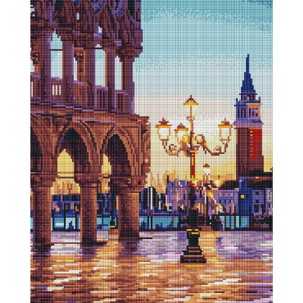 Алмазна мозаїка 40х50 - Вечірня площа Венеції