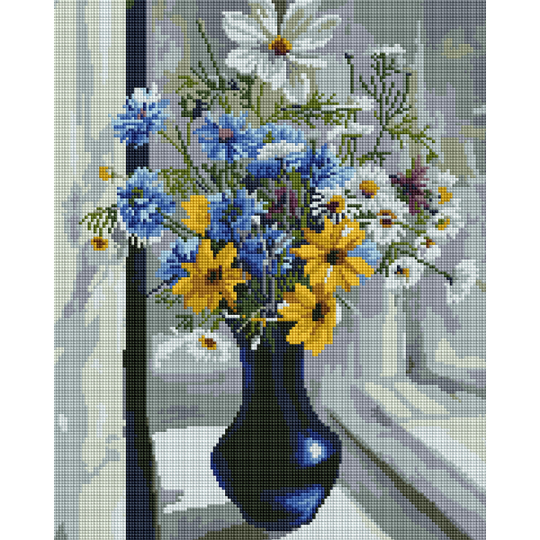 Алмазна мозаїка 40х50 - Букет польових квітів