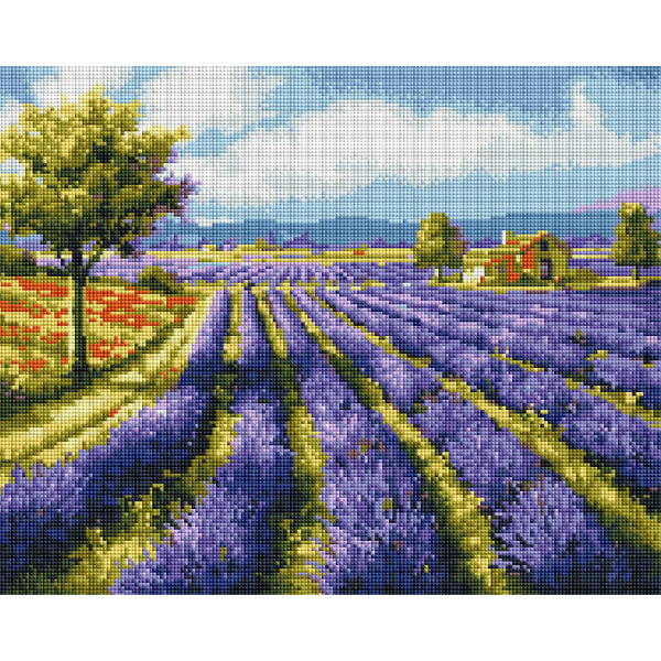 Алмазна мозаїка 40х50 - Лавандові поля