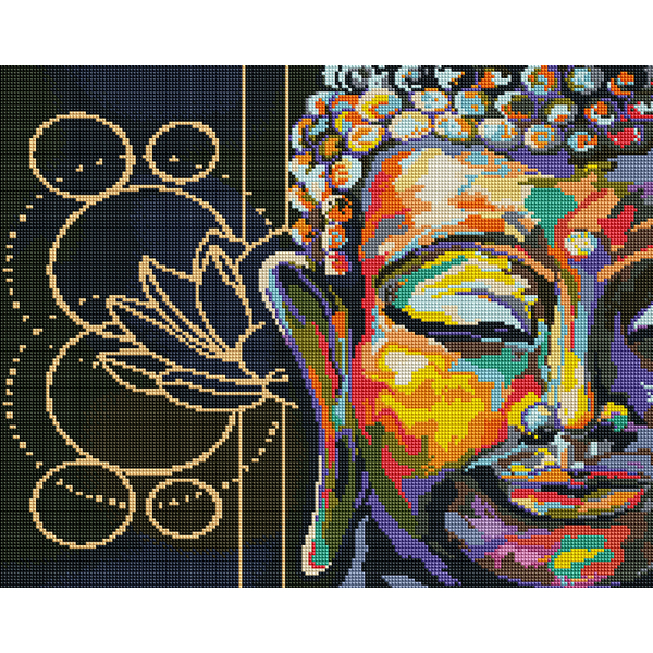 Алмазна мозаїка 40х50 - Символіка Будди