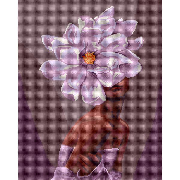 Алмазна мозаїка 40х50 - В обіймах квітів