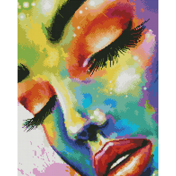 Алмазна мозаїка 40х50 - Жінка в барвах