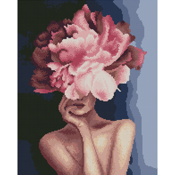 Алмазна мозаїка 40х50 - Витончена квітка