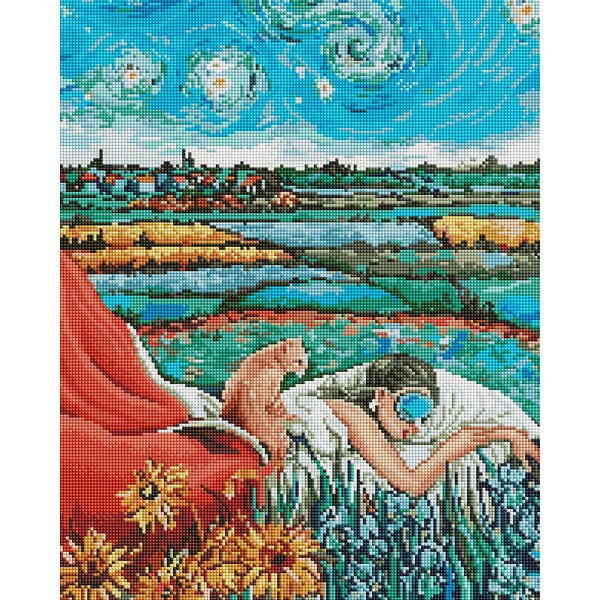 Алмазна мозаїка 40х50 - Зоряна Одрі