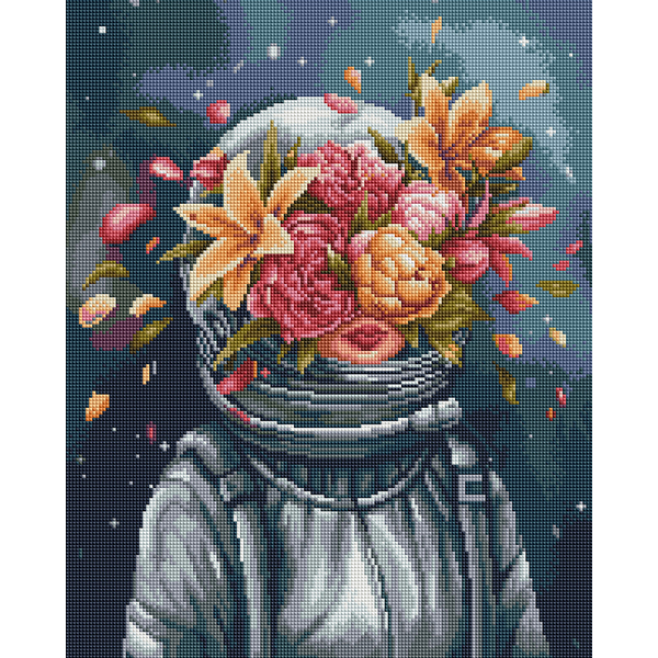 Алмазна мозаїка 40х50 - Квітуча сфера