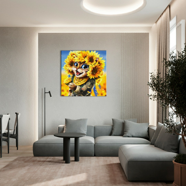 Постер на полотні - Киця Сонечко ©Маріанна Пащук