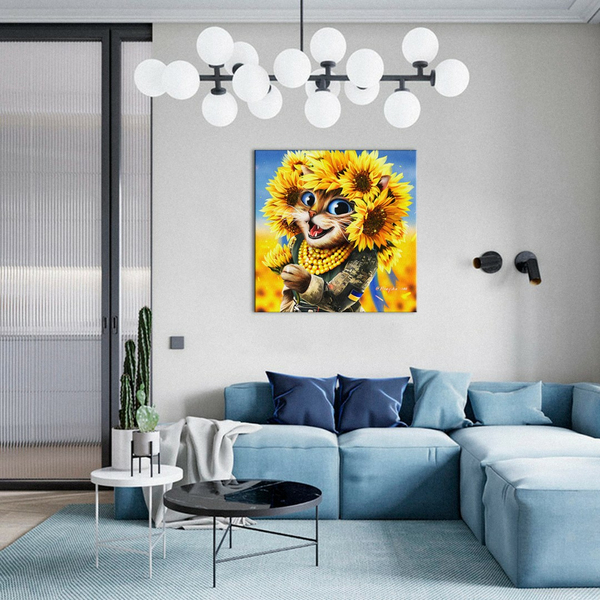 Постер на полотні - Киця Сонечко ©Маріанна Пащук