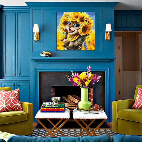 Постер на полотні - Киця Сонечко ©Маріанна Пащук