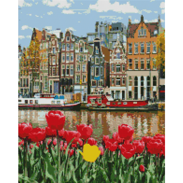 Алмазна мозаїка 40х50 - Весна в Амстердаме