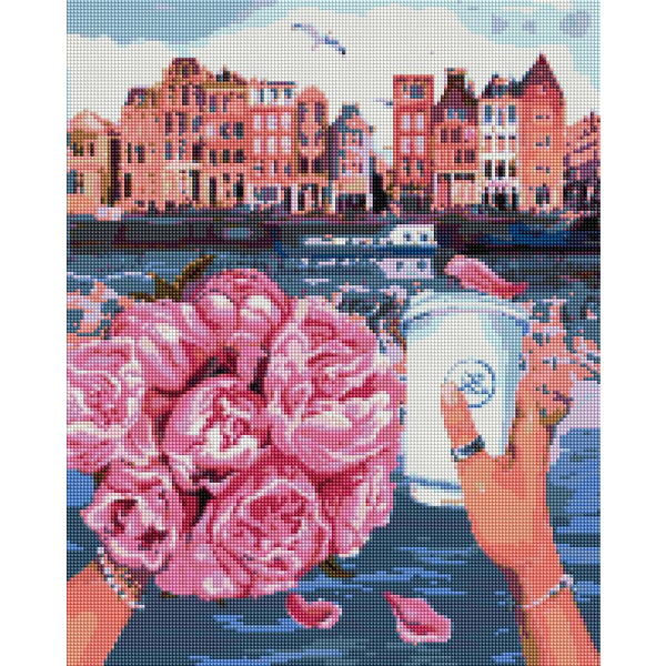 Алмазна мозаїка 40х50 - Американо з Амстердамом