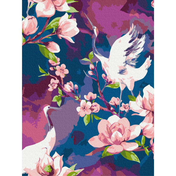 Картина по номерам Квіти - Пісня журавля