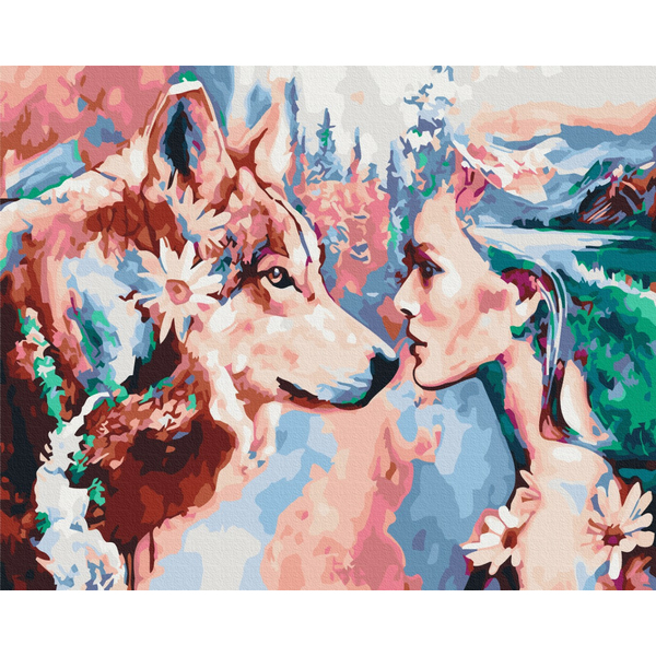 Картина по номерам Люди на картинах - Душа вовчиці