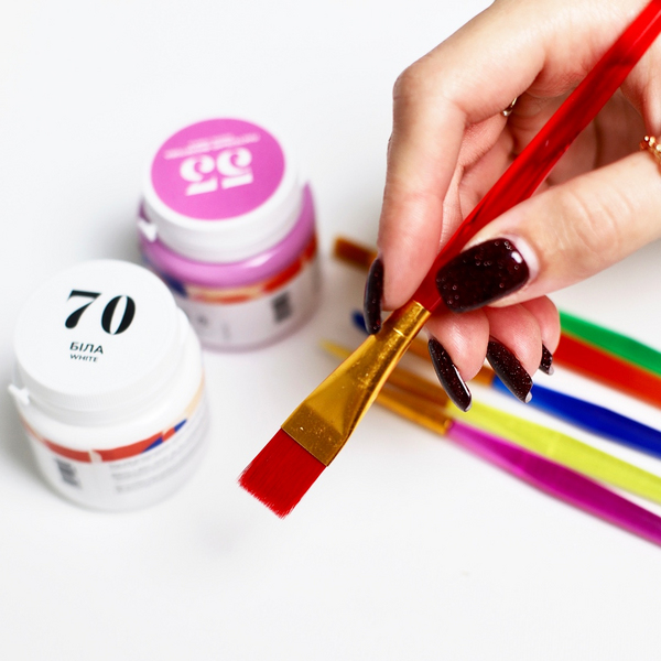 Пензлі для малювання (281) - Набір професійних нейлонових пензликів 6 шт. (в асортименті)