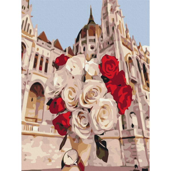 Картина по номерам Города - Троянди в Будапешті