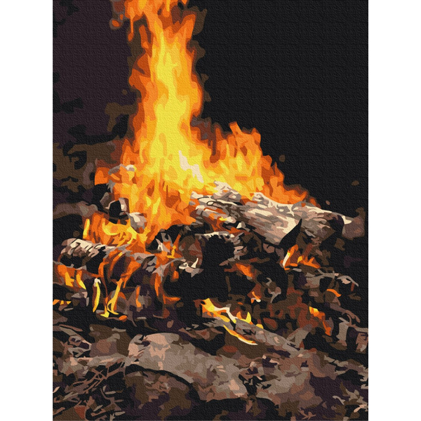 Картина по номерам Чоловічі - Багаття