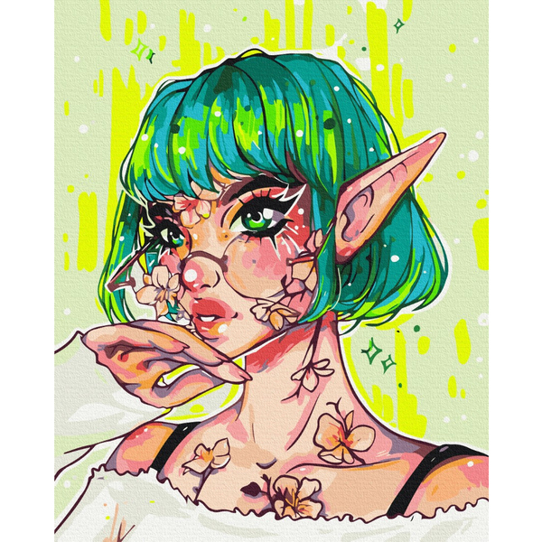 Картина по номерам Люди на картинах - Сучасна Ельфійка @nila_art_art