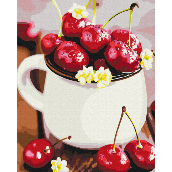 Картина по номерам Натюрморти - Стиглі черешні