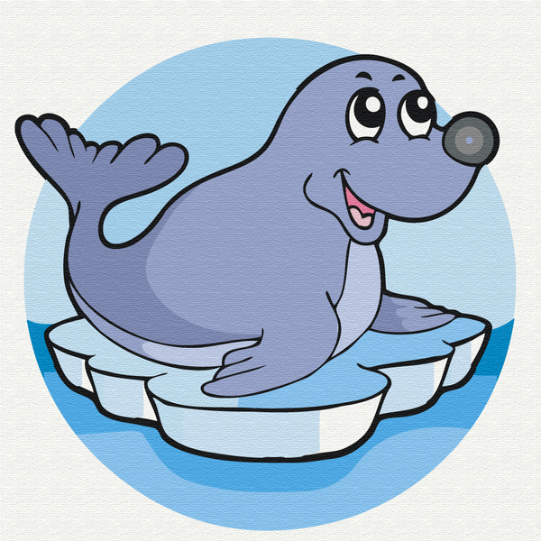 Картина по номерам Преміум картини - Морський котик