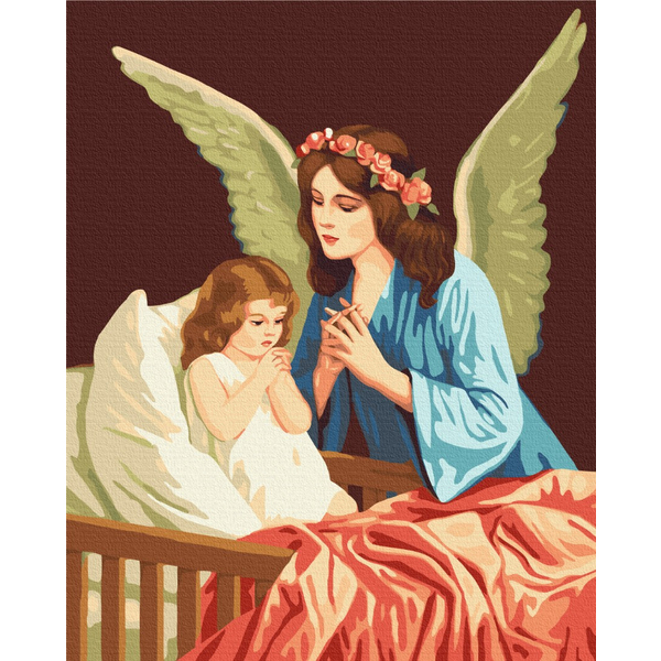 Картина по номерам Люди на картинах - Winged with prayer