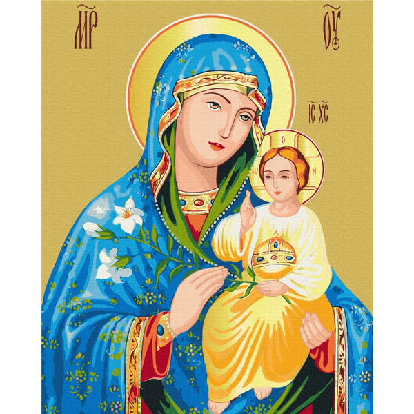 Картина по номерам Діти та ангели - Нев'янучий Цвіт