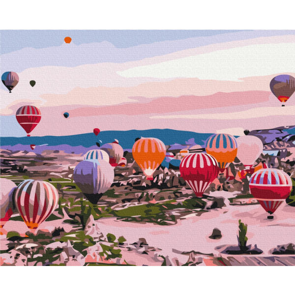 Картина по номерам Преміум картини - Каппадокія на світанку