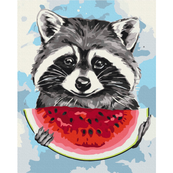 Картина по номерам Преміум картини - Літній єнотик