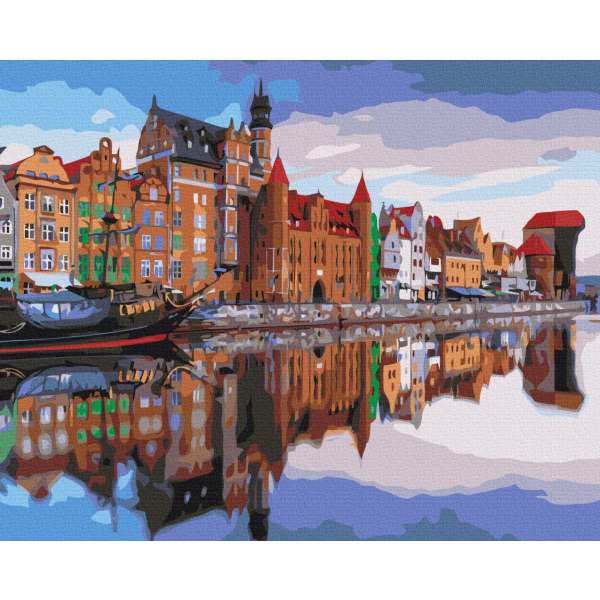 Картина по номерам Города - Набережна Гданська