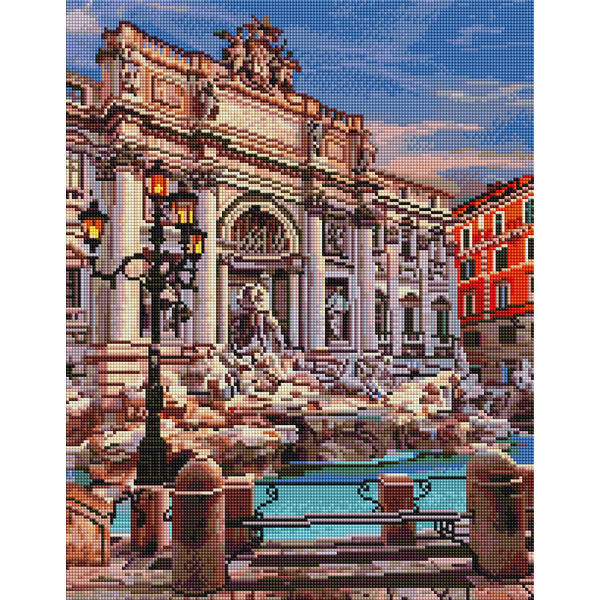 Алмазна мозаїка 40х50 - Фонтан Ді Треві Рим