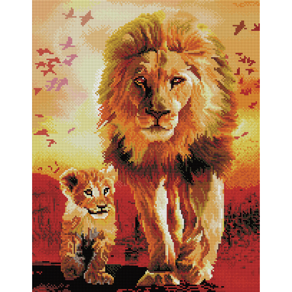 Алмазна мозаїка 40х50 - Прогулянка по савані