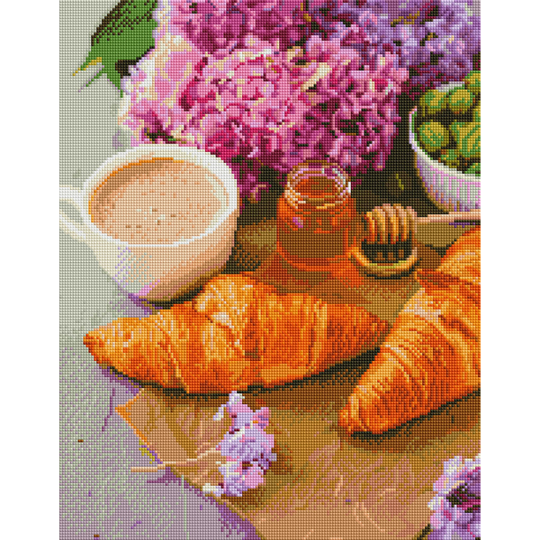 Алмазна мозаїка 40х50 - Бузковий сніданок