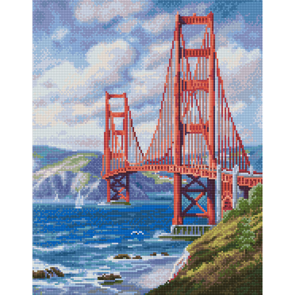 Алмазна мозаїка 40х50 - Міст Золоті ворота