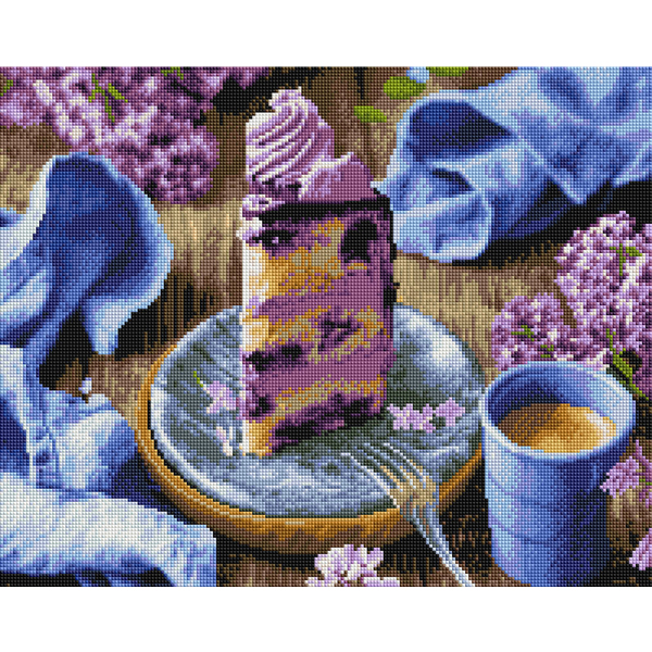 Алмазна мозаїка 40х50 - Бузкова насолода