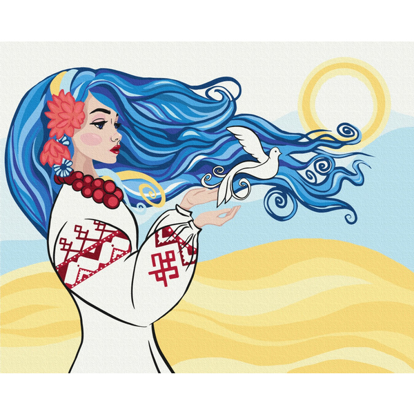 Картина по номерам Люди на картинах - Окрыленные свободой © Ольга Бочулинская