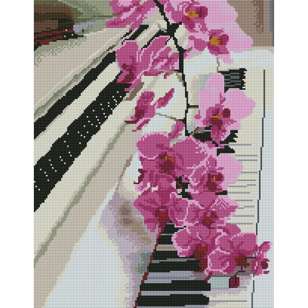 Алмазна мозаїка 40х50 - Мелодія орхідей
